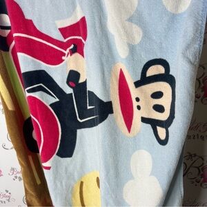 Paul frank towel beach Blue Towel Cartoon Monkey Design rare vintage giraffe